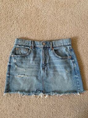 Garage denim mini skirt